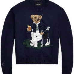 RLX Bear Cotton Sweatshirt Refined Navy