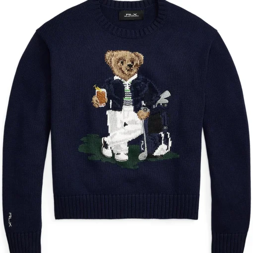 RLX Bear Cotton Sweatshirt Refined Navy