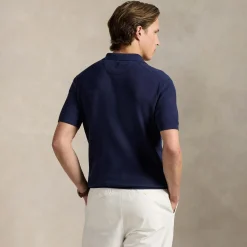 RLX Cotton Knit Sweater Polo Refined Navy