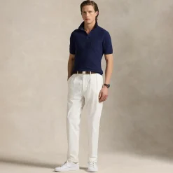 RLX Cotton Knit Sweater Polo Refined Navy