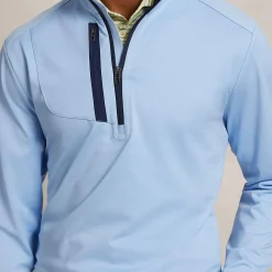 RLX Half Zip Stretch Jersey Mid Layer Office Blue