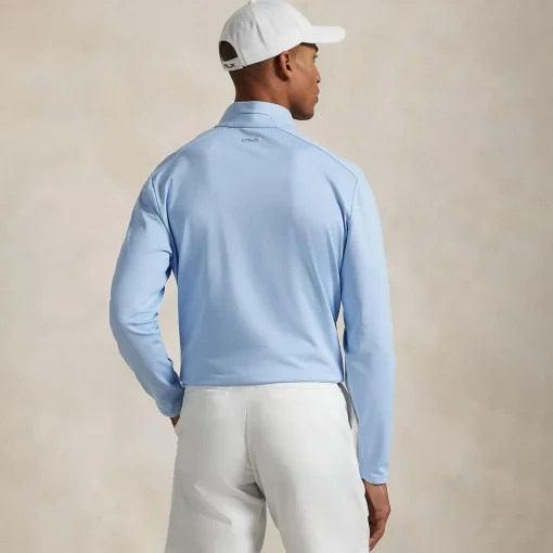 RLX Half Zip Stretch Jersey Mid Layer Office Blue