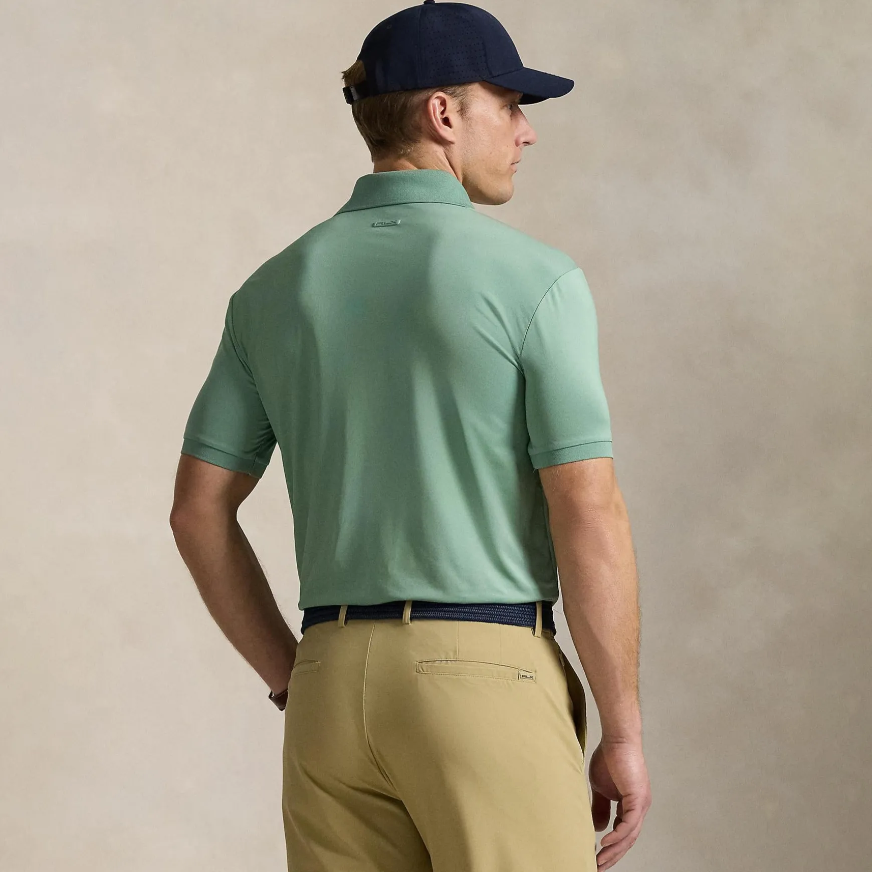 RLX Tailored Fit Airflow Jersey Polo Faded Mint