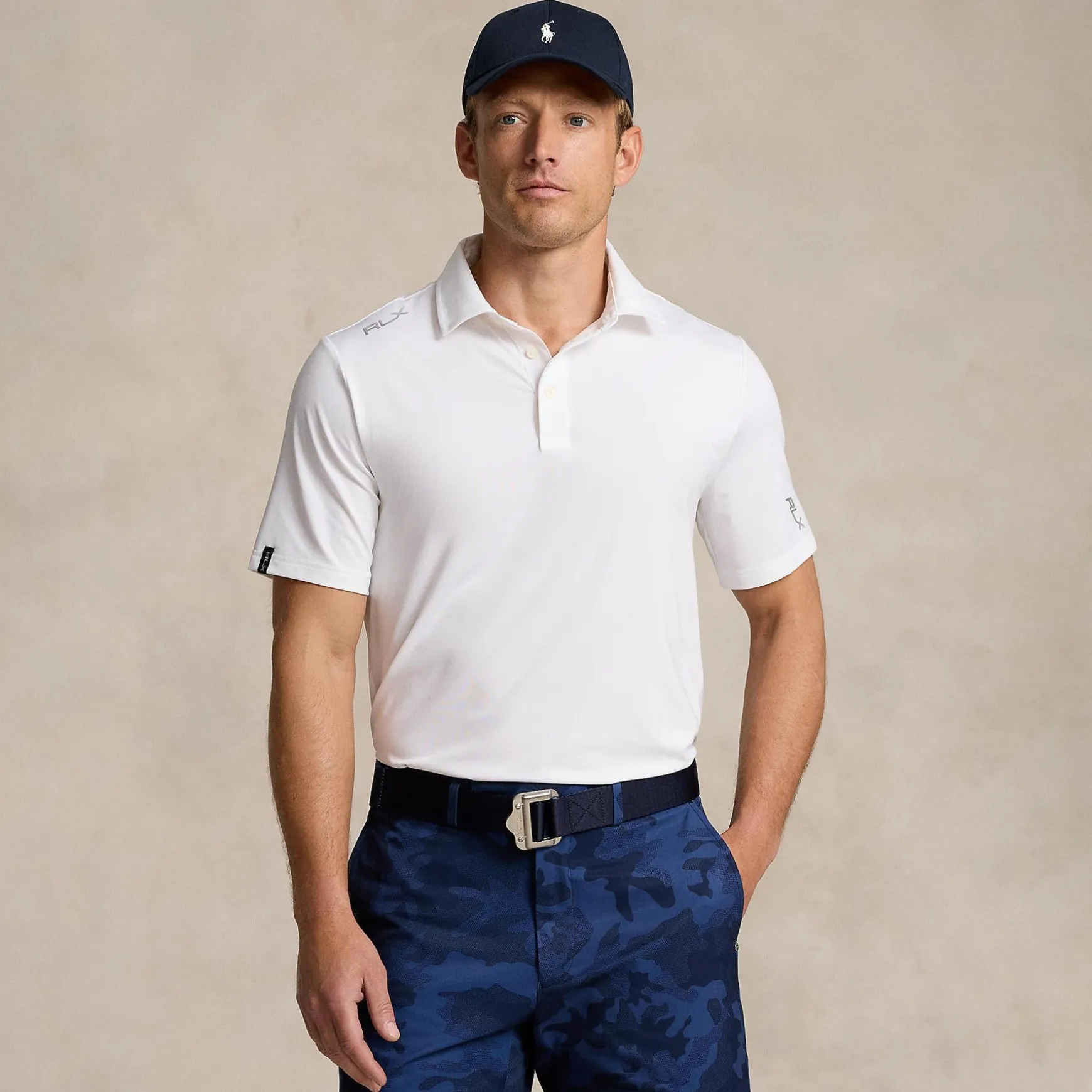 RLX Tailored Fit Airflow Jersey Polo Ceramic White