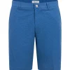 Shackleford Gingham Performance Hybrid Shorts Sailor Blue