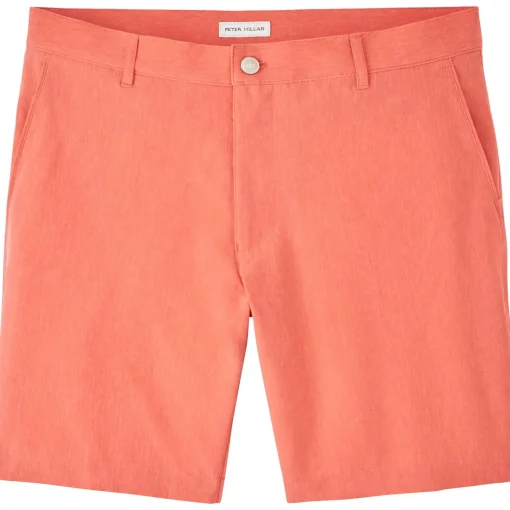 Shackleford Gingham Performance Hybrid Shorts Azalea