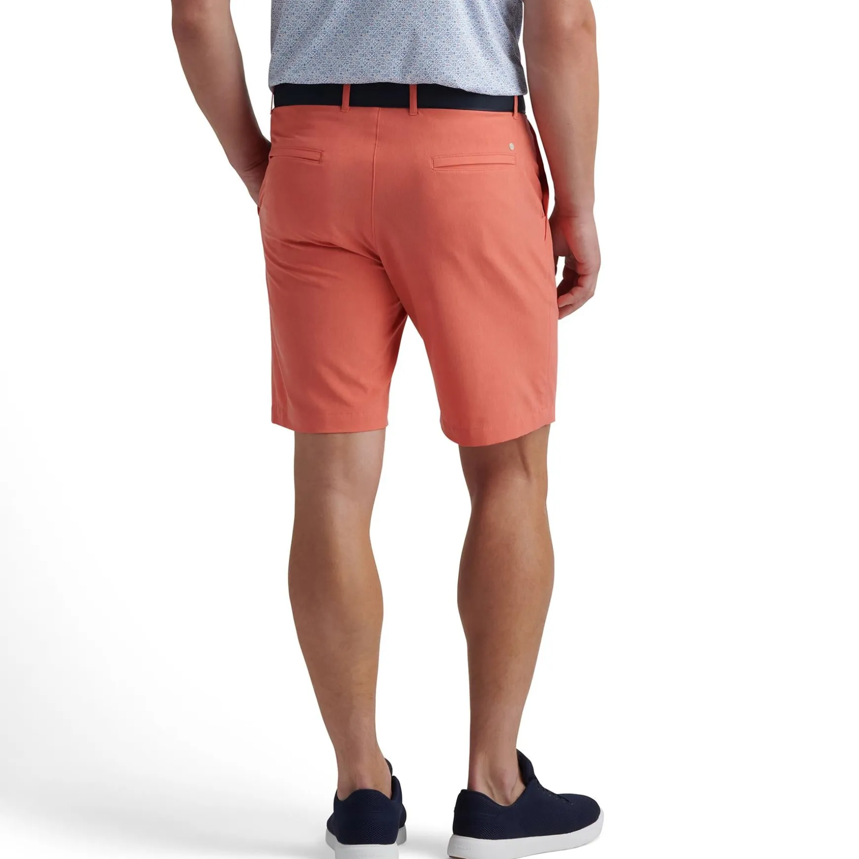 Shackleford Gingham Performance Hybrid Shorts Azalea