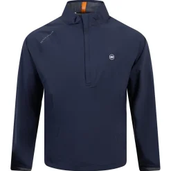 Shield Half Zip Rain Shell Classic Fit Waterproof Jacket Navy