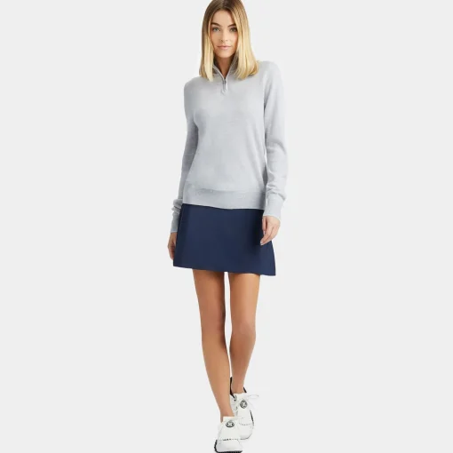 Silky Tech Nylon Skirt Twilight