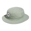 Solid Cotton Bucket Hat Silver Green