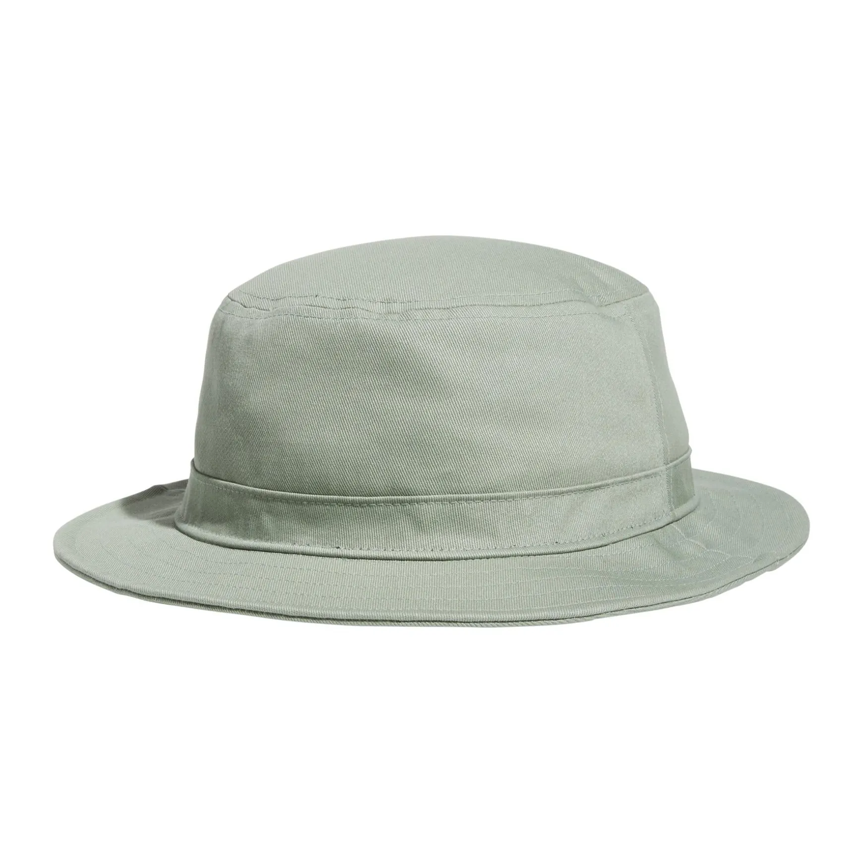 Solid Cotton Bucket Hat Silver Green