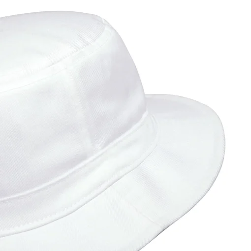 Solid Cotton Bucket Hat White
