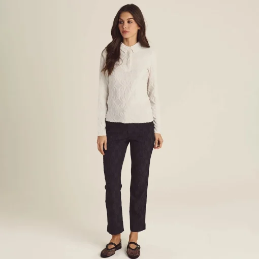 Sophie LS Polo Ivory