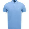 Soul Performance Mesh Polo Fountain Blue