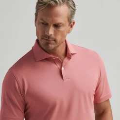 Soul Performance Mesh Polo Pink Crepe