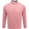 Stealth Performance Quarter Zip Mid Layer Pink Crepe