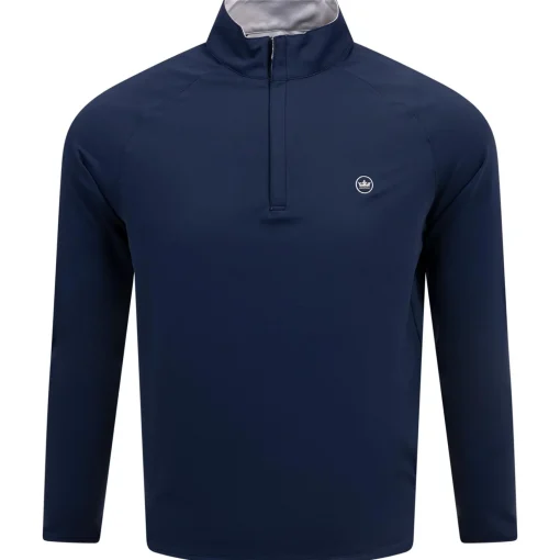 Stealth Performance Quarter Zip Mid Layer Navy
