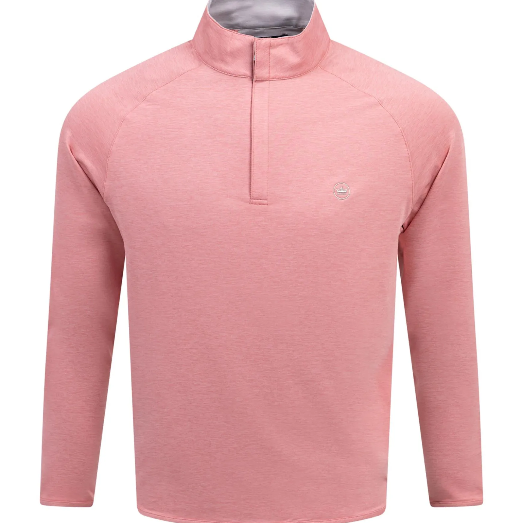 Stealth Performance Quarter Zip Mid Layer Pink Crepe