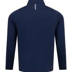 Stealth Performance Quarter Zip Mid Layer Navy