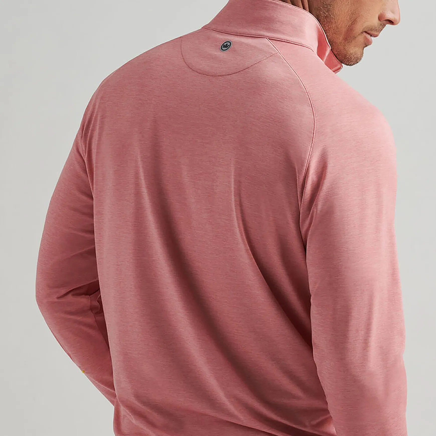 Stealth Performance Quarter Zip Mid Layer Pink Crepe
