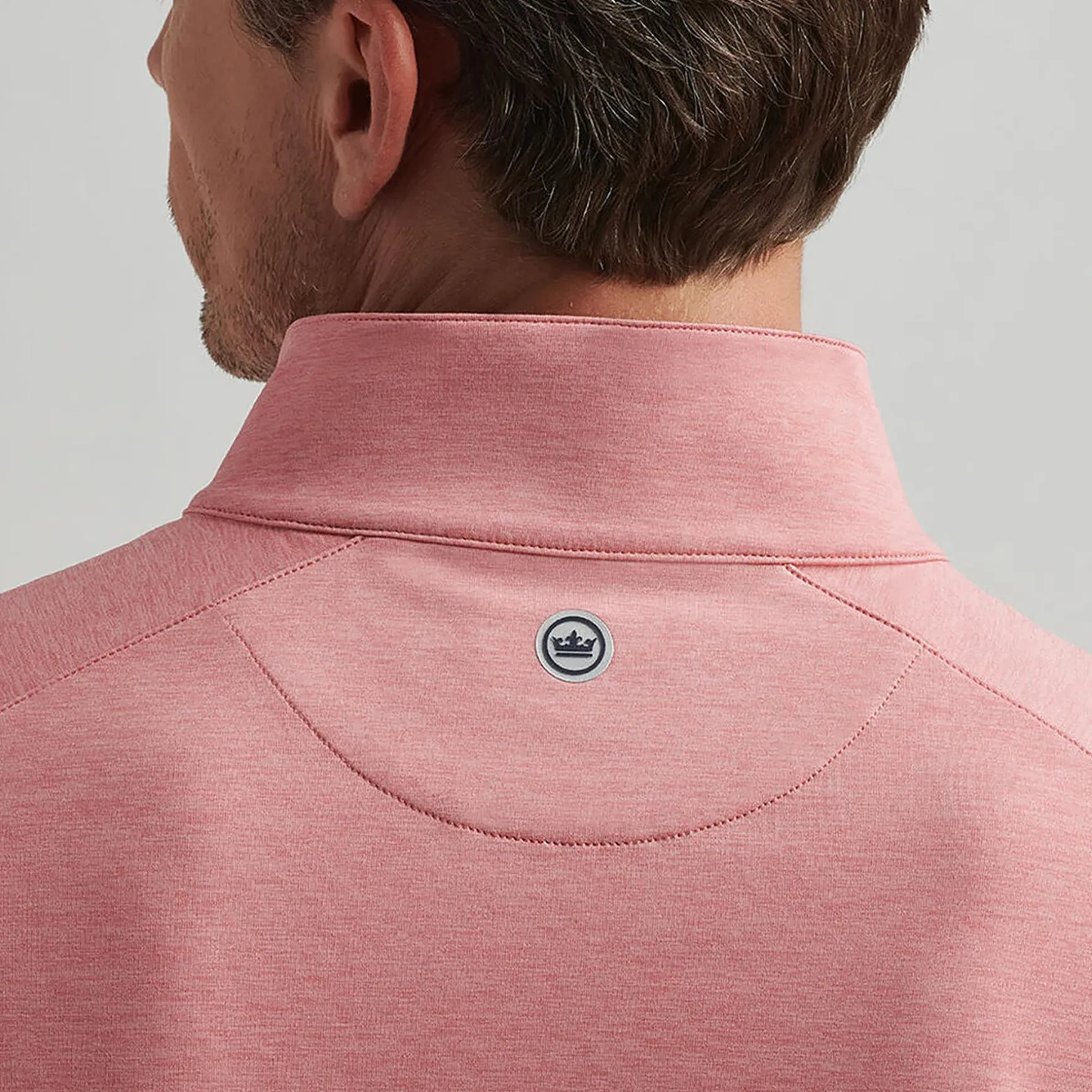 Stealth Performance Quarter Zip Mid Layer Pink Crepe