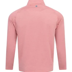 Stealth Performance Quarter Zip Mid Layer Pink Crepe