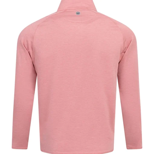 Stealth Performance Quarter Zip Mid Layer Pink Crepe
