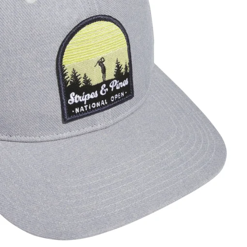 Stripes & Pines High Crown Hat Light Grey