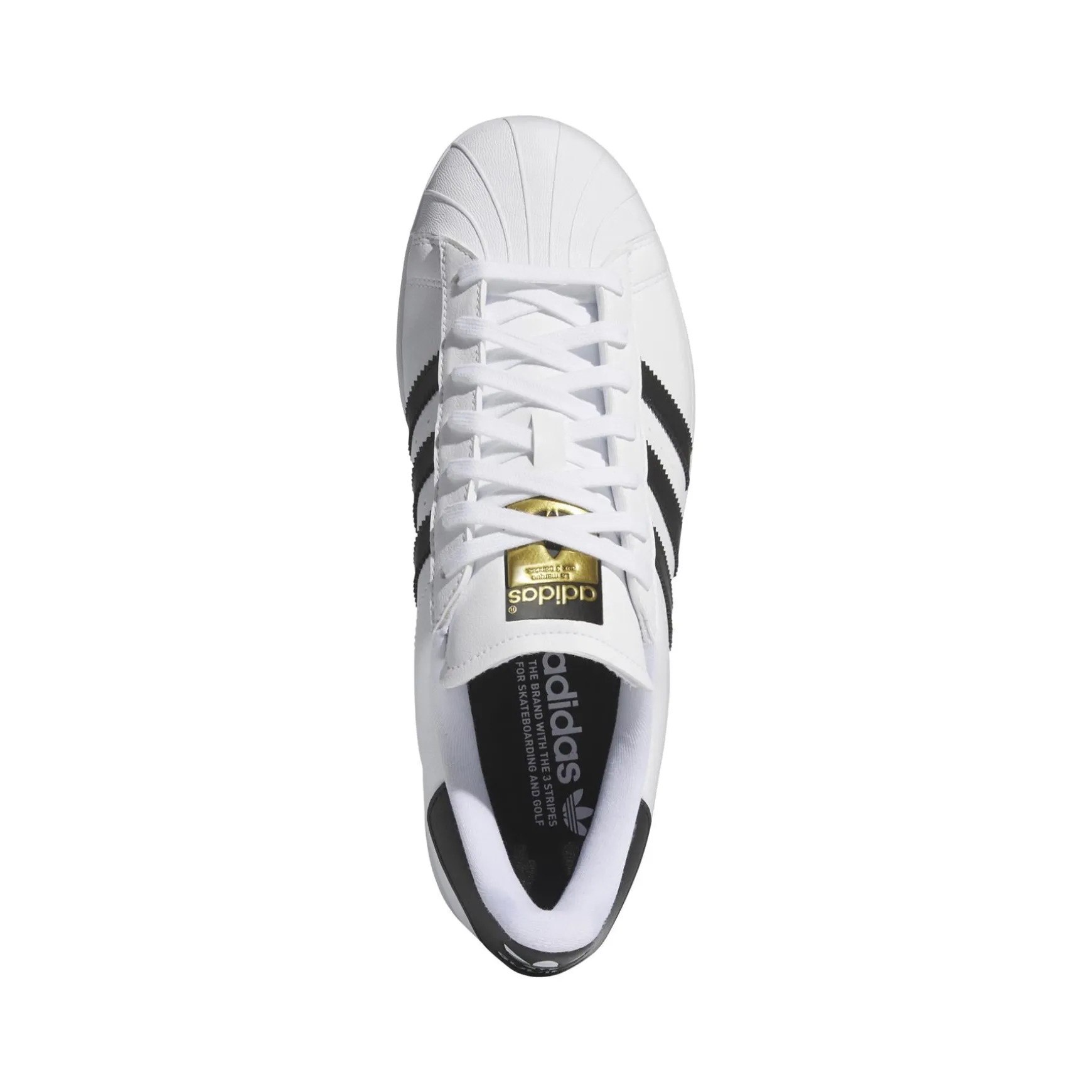 Superstar Spikeless Golf Shoes White/Black/Gold