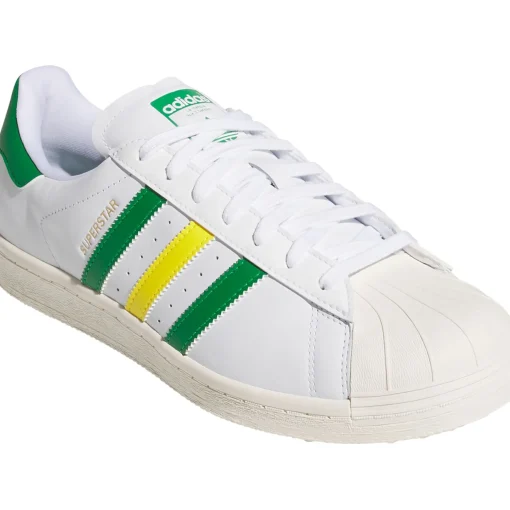 Superstar Spikeless Golf Shoes White/Green/Yellow
