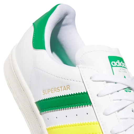 Superstar Spikeless Golf Shoes White/Green/Yellow
