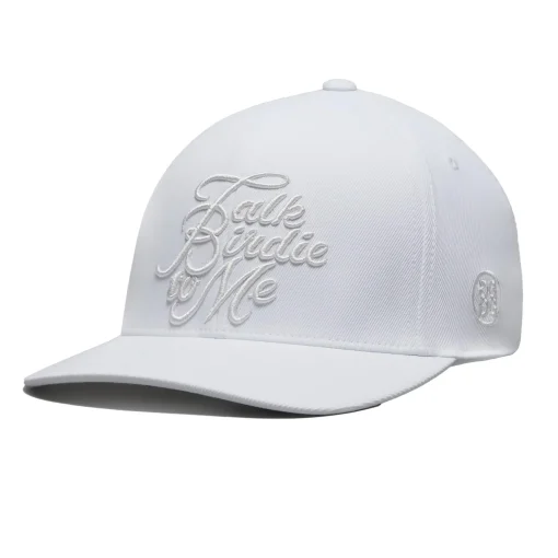 Talk Birdie To Me Stretch Twill Snapback Hat Snow