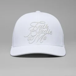 Talk Birdie To Me Stretch Twill Snapback Hat Snow