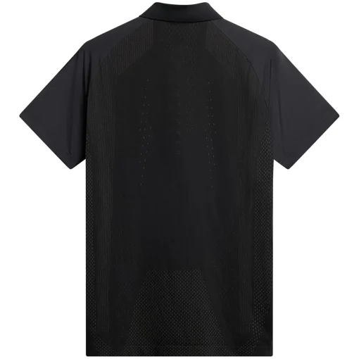 Tech Hybrid Regular Fit Polo Black