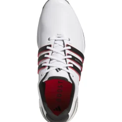 Tour360 25 Spikeless Golf Shoes White/Black/Red