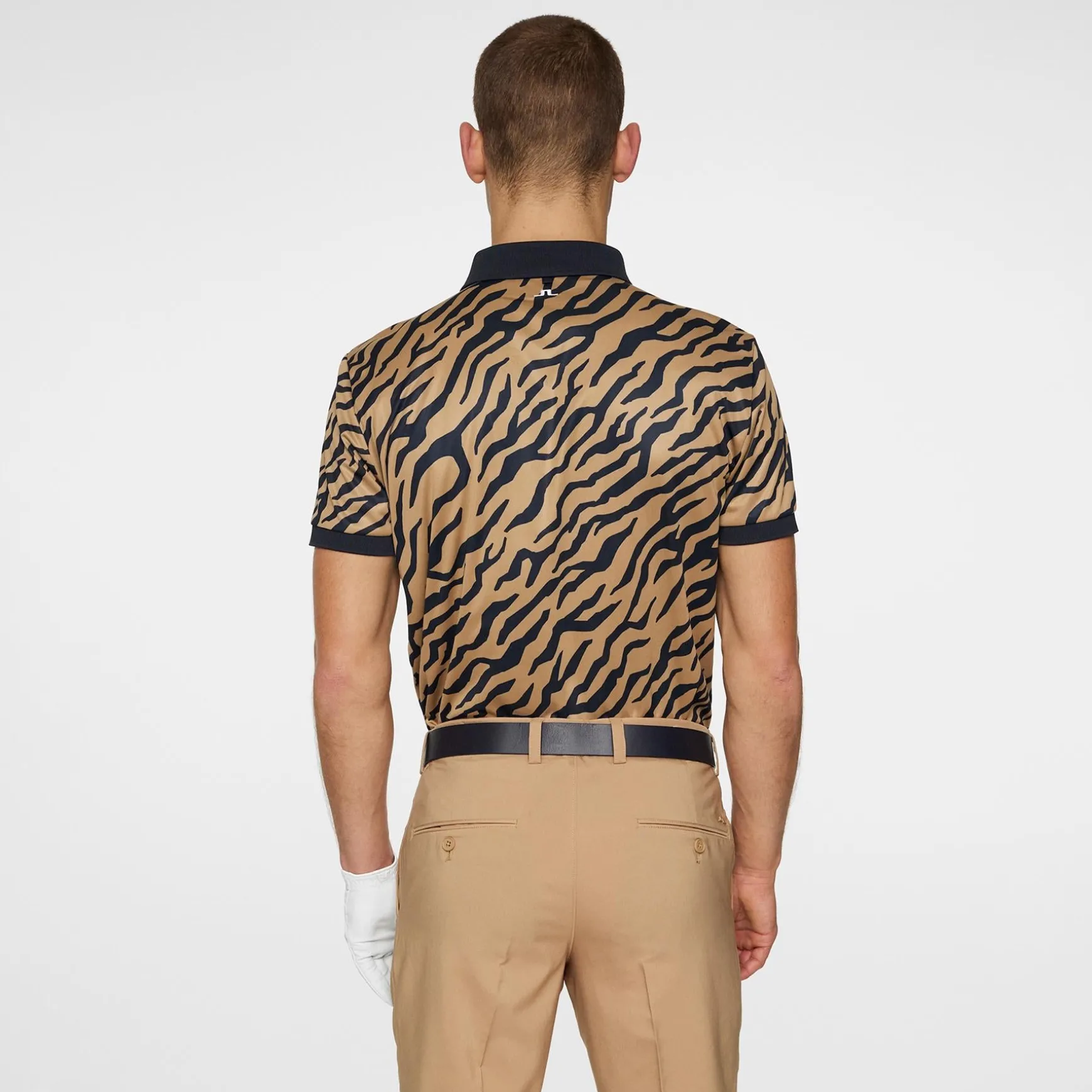 Tour Tech Print Polo Tour Tiger Brown