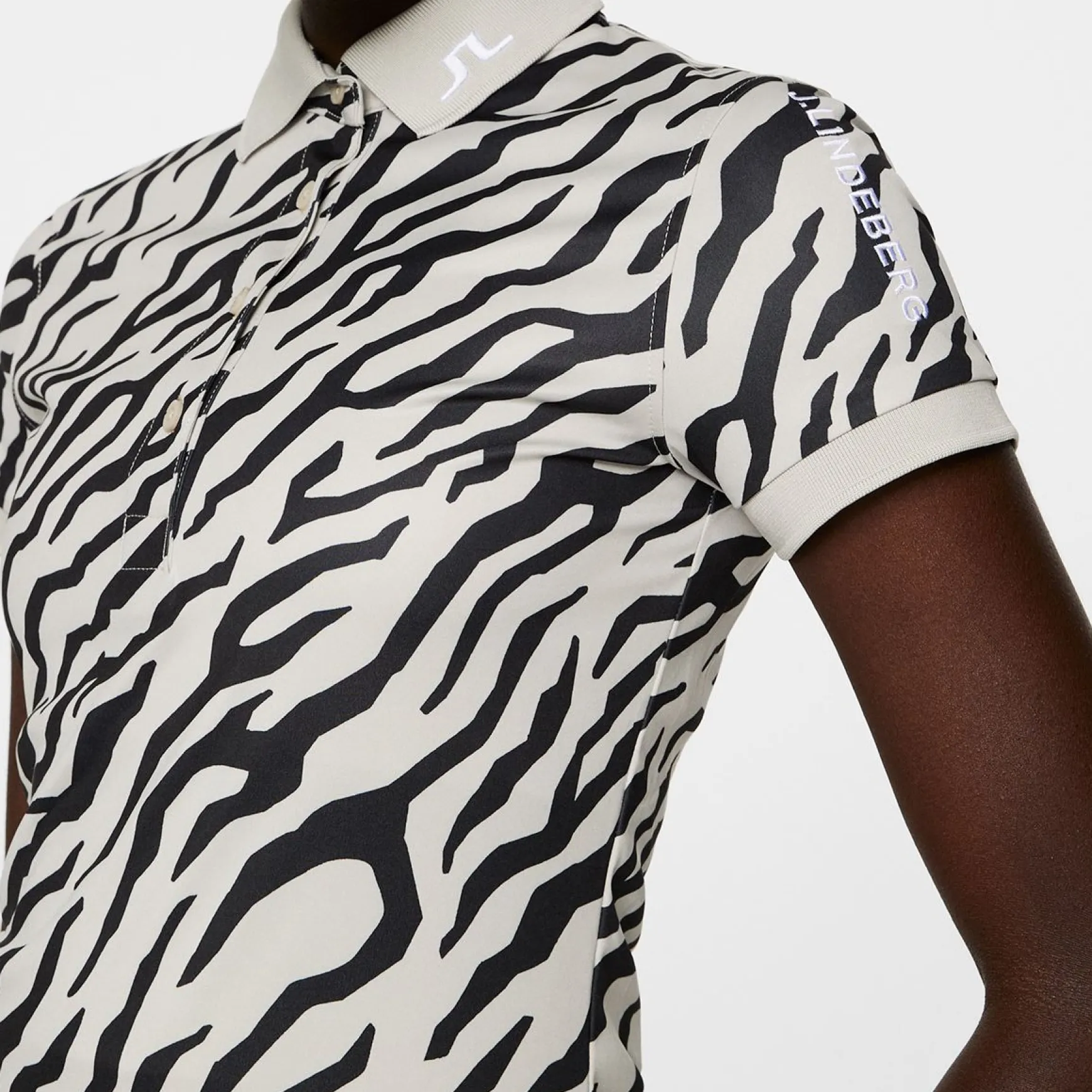 Tour Tech TX Jersey Print Polo Tour Tiger Moonbeam