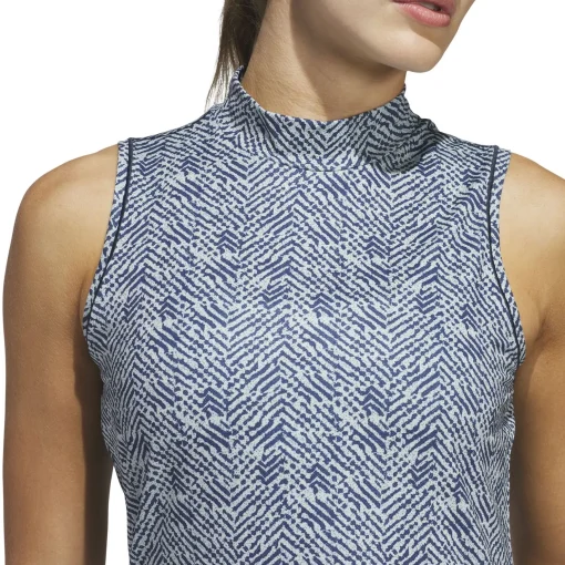 Ultimate365 SL Mock Neck Polo Navy