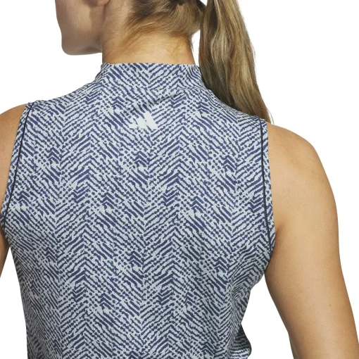 Ultimate365 SL Mock Neck Polo Navy
