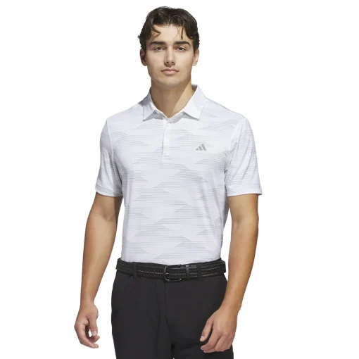 Ultimate365 Speed Stripe Polo White/Silver Green