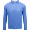 Verge Performance Quarter Zip Blue Sea