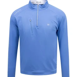 Verge Performance Quarter Zip Blue Sea