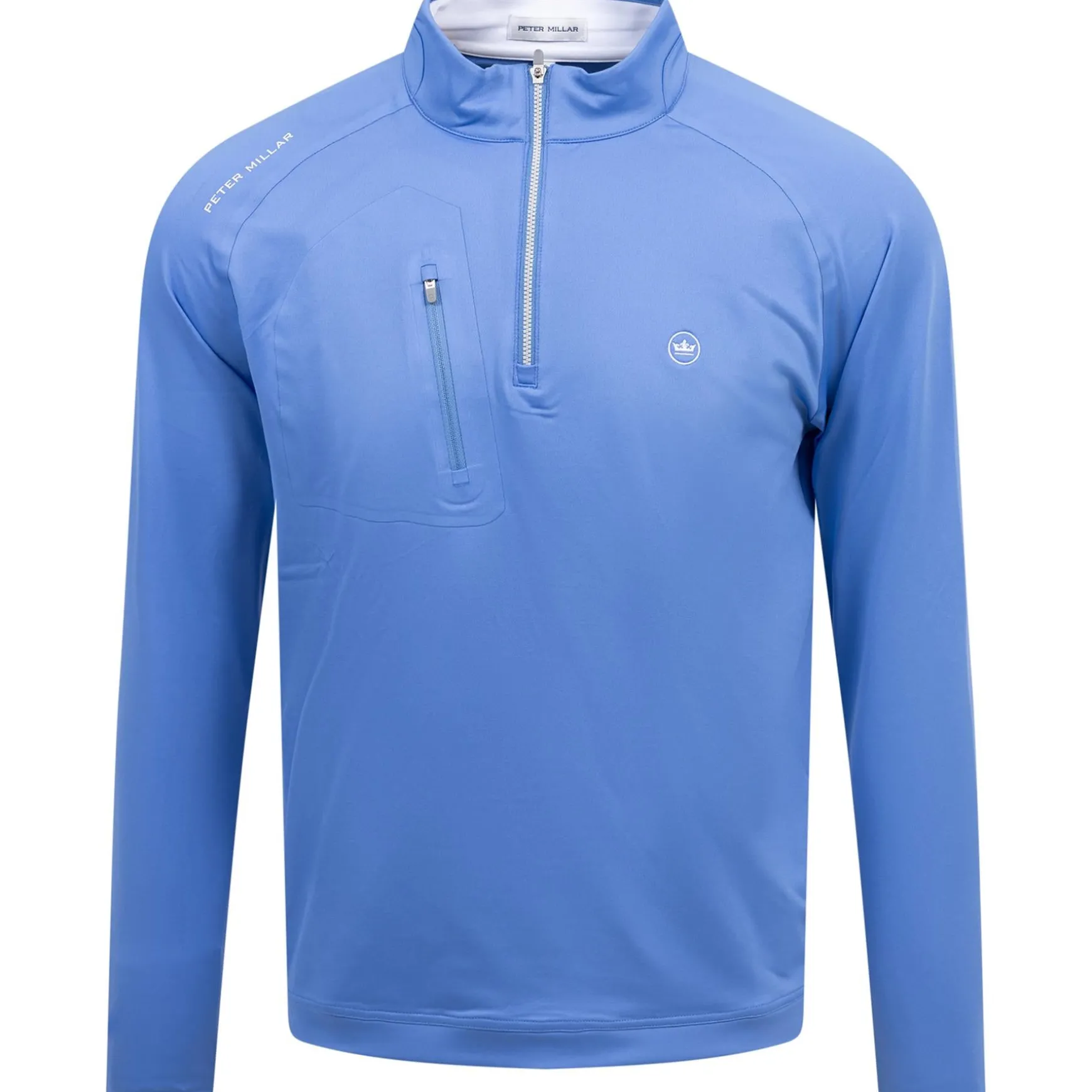 Verge Performance Quarter Zip Blue Sea