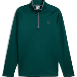 Waffle Fleece Quarter Zip Dark Myrtle