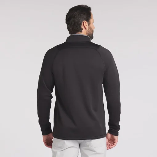 Waffle Fleece Quarter Zip Mid Puma Black