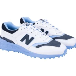 997 Waterproof Spiked Golf Shoes White/Blue