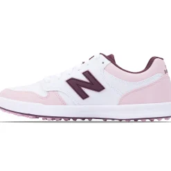 480 Waterproof Spikeless Golf Shoes White/Light Pink