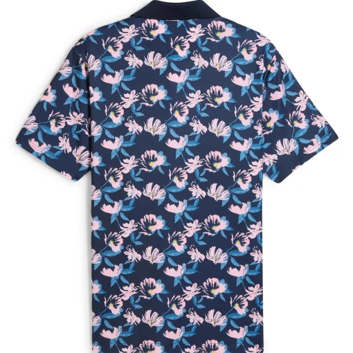 x AP Spring Florals Polo Deep Navy/Pale Pink