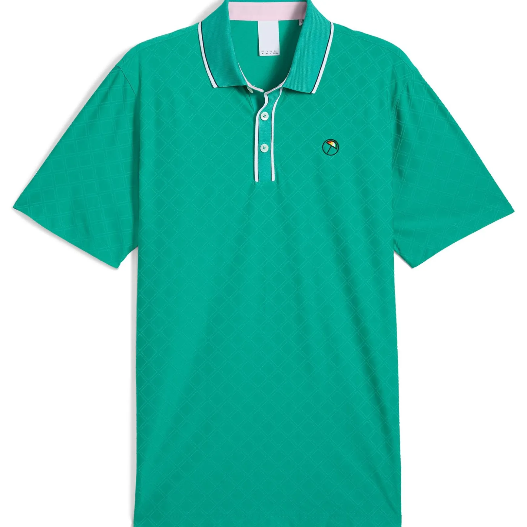 x AP Tipped Jacquard Polo Sparkling Green