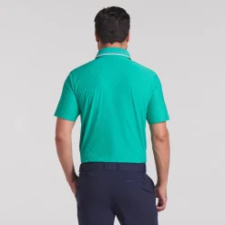 x AP Tipped Jacquard Polo Sparkling Green
